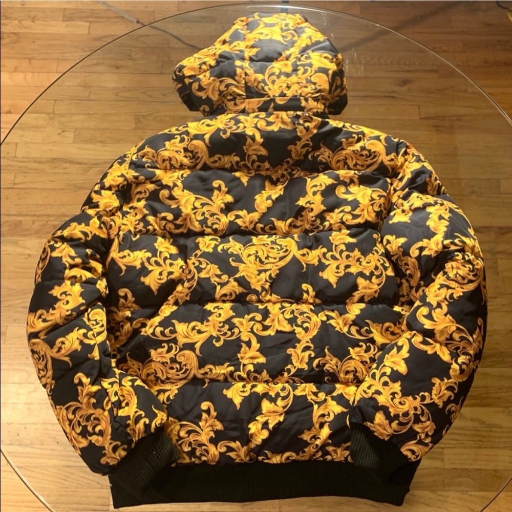 FASHION PRINT PUFFER COAT